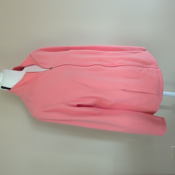 L.L. Bean Fleece Zip Up Shirt Jacket XL Regular Orange - Picture 8 of 14